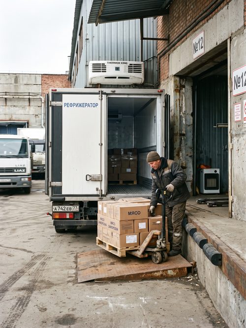 Погрузка рефрижератора